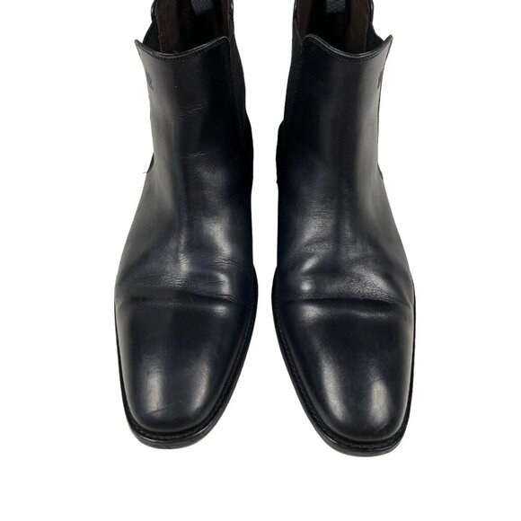Mezlan Mens Chelsea Ankle Boots Size 11.5 M Shoe Black Leather Pull On Stretch - Picture 10 of 14